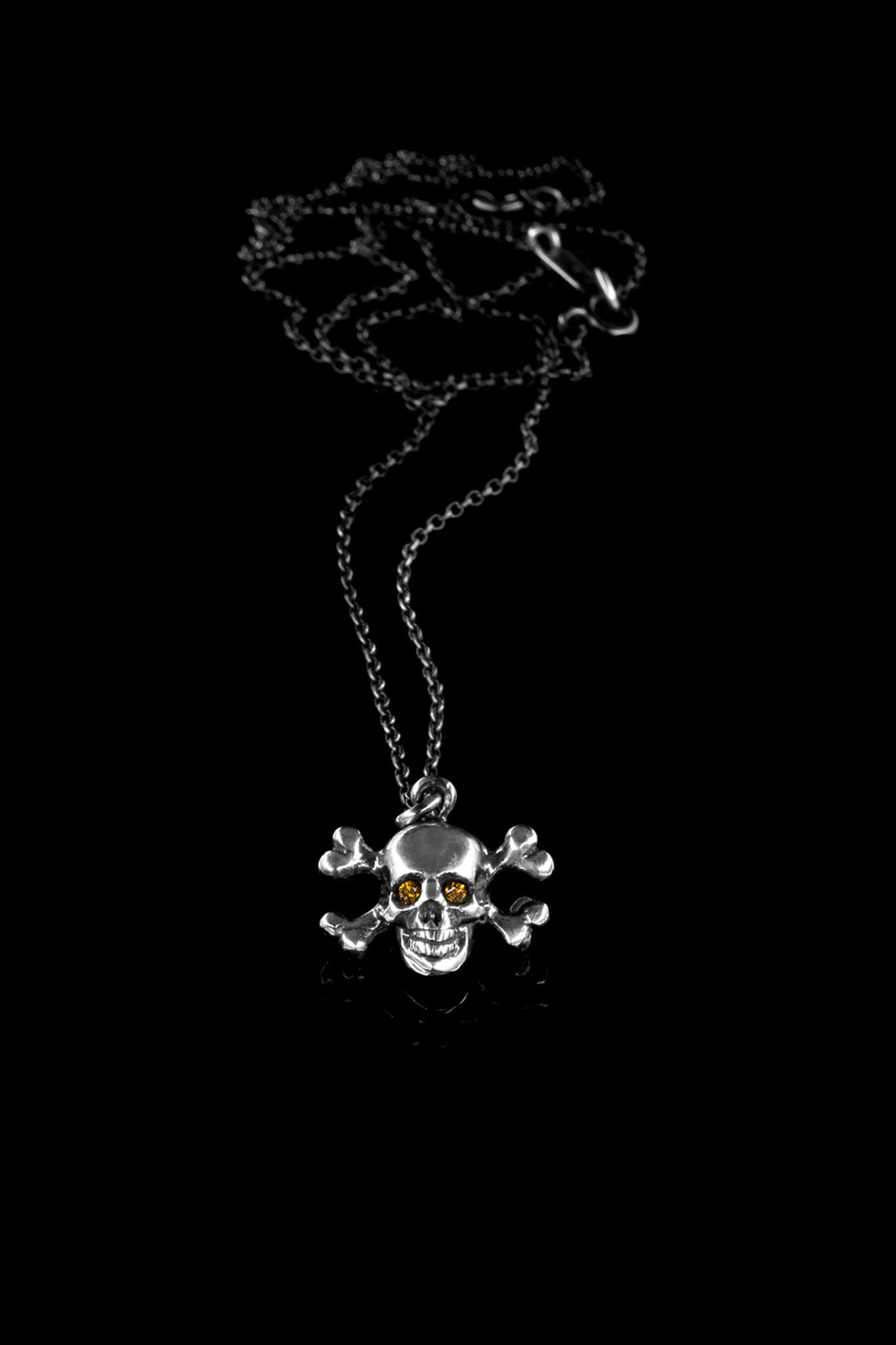 Tiny Skull & Bones Pendant