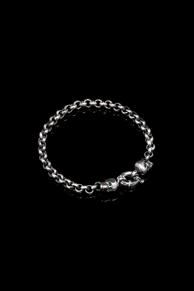 Jail Chain & Skulls Bracelet