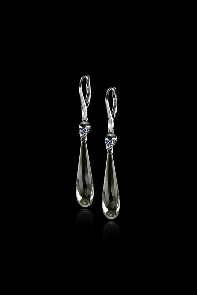 Hanging Skull Drop Earrings